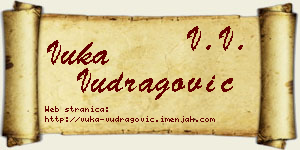 Vuka Vudragović vizit kartica